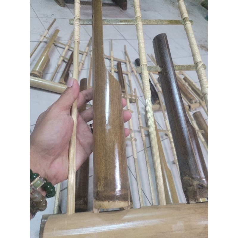 angklung satuan bambu hitam