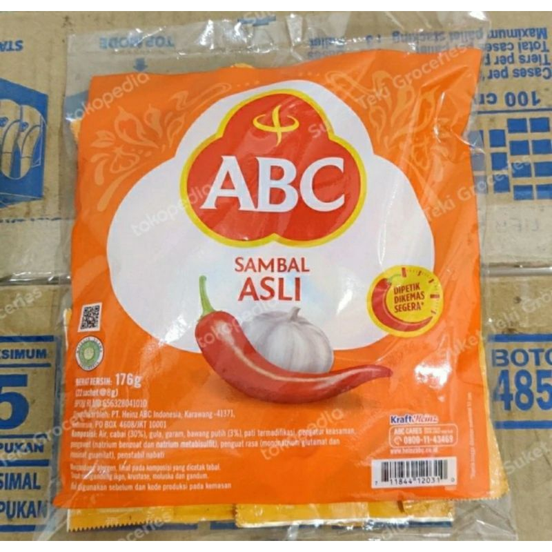 

ABC SAMBAL 8 GR ISI 22 SACHET