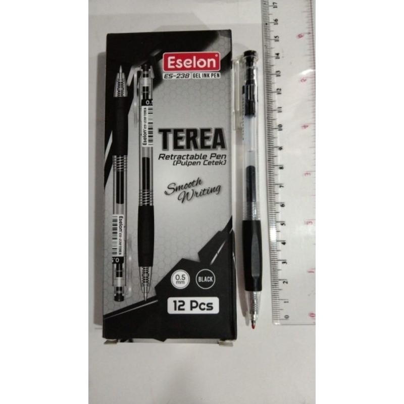 

Pulpen Cetek/pencet Terea ES-238 0.5mm (1pak/12pcs)