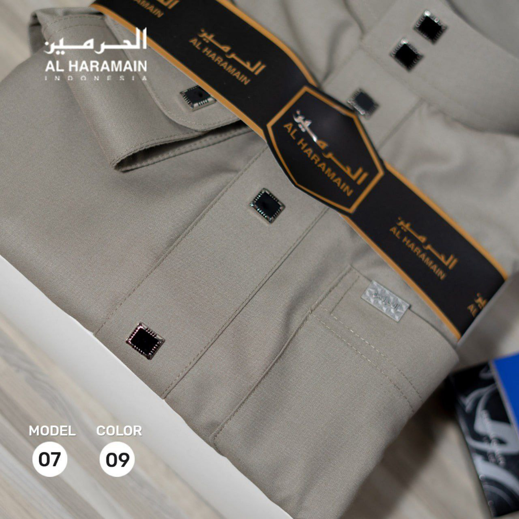 JUBAH AL HARAMAIN WOLL LENGAN MANSET KANCING KOTAK PREMIUM