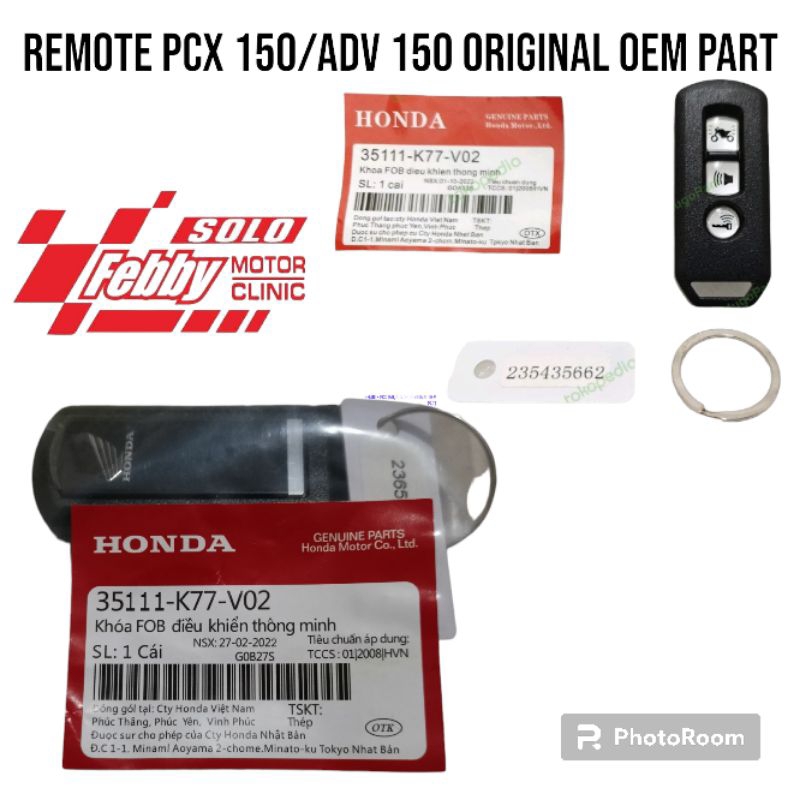 REMOTE HONDA PCX 150 -ADV 150-PCX 150 HYBRID ORIGINAL OEM PART