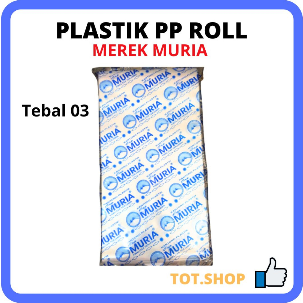 Plastik PP Roll Cap MURIA / Plastik PP Roll / Plastik Roll Tebal 03