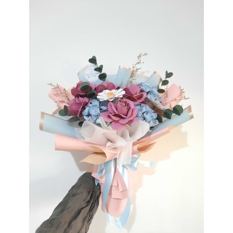 Buket Bunga / Paper Flower / Buket Bunga Kertas / Kado Wisuda / Papan Bunga