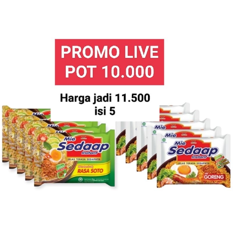 

MIE SEDAP GORENG/KUAH ISI 5