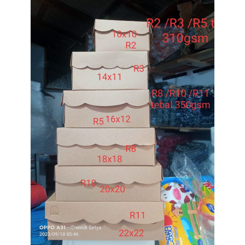 kotak dos nasi dan kotak dos jajan