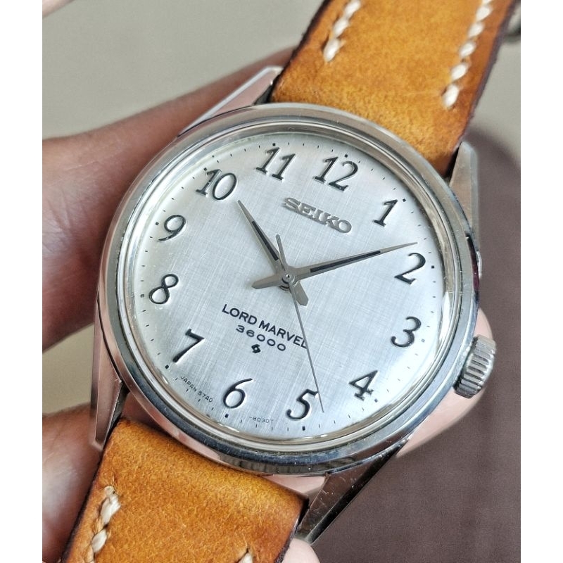 Vintage Seiko Lord Marvel 36000 Ref.5740-8000 Linen Dial circa year 1968 not King Grand Diver