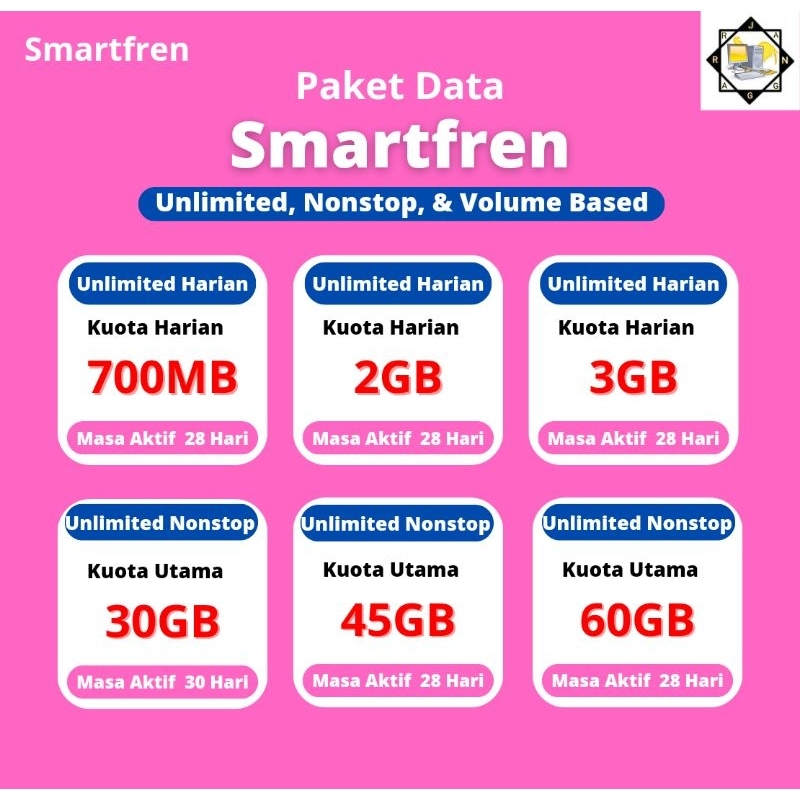 Isi ulang kuota smartfren unlimited harian unlimited nonstop volume based paket data smartfren bonus