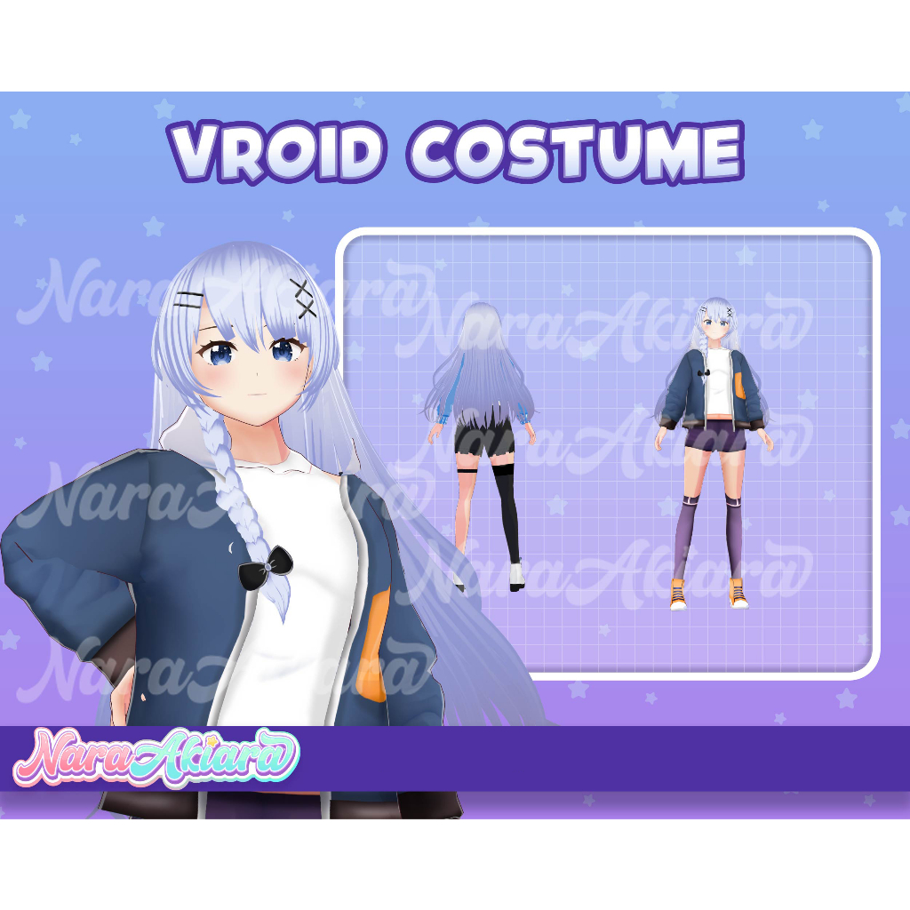 Jadi VTuber Idaman dengan Kostum Vroid 3D Desain Menarik, Fashion VTuber 3D, Seragam VTuber Streamin