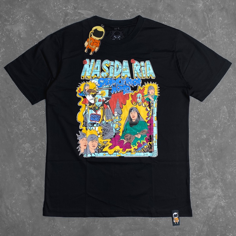 Ready Stock - Nasida Ria X Stupiderror - Tahun 2000 (Tshirt Black)