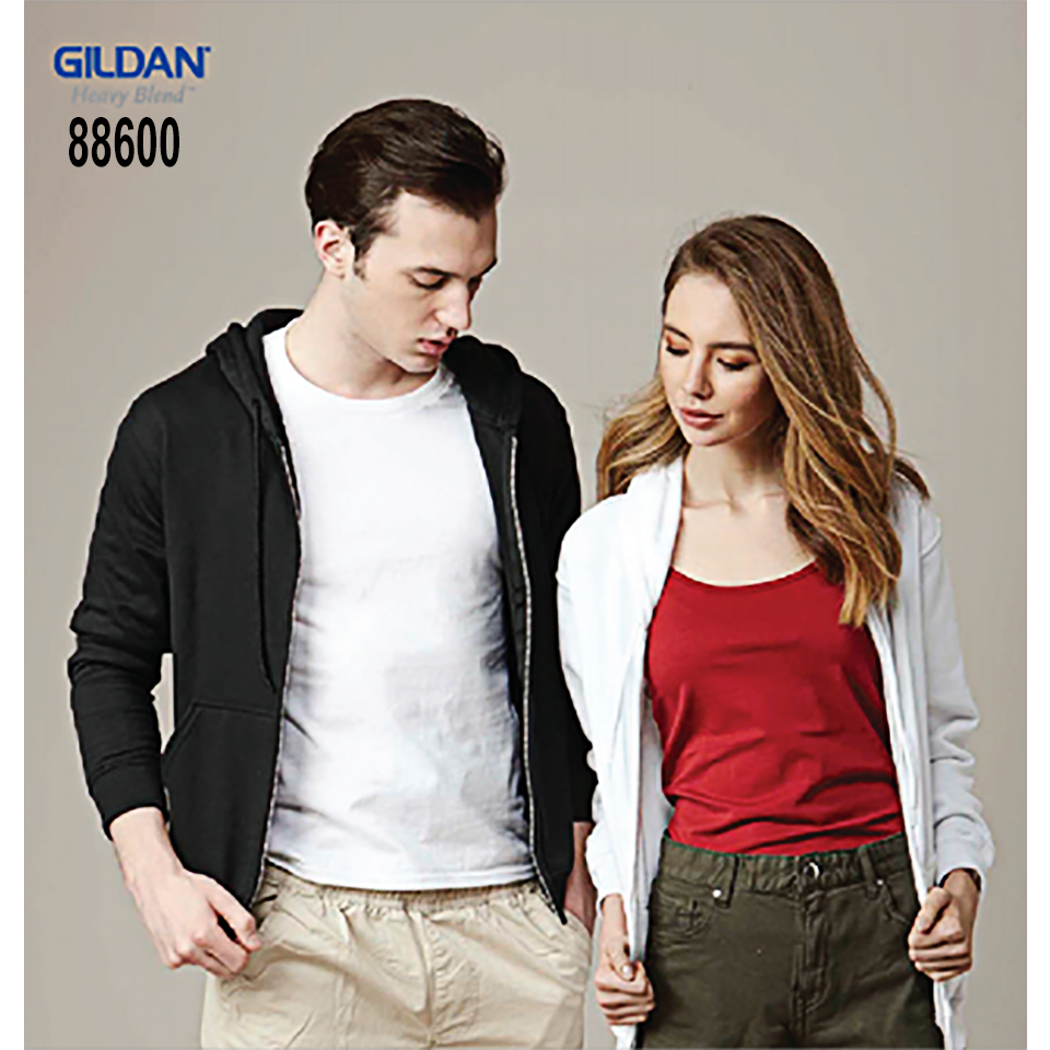 SWEATER ZIPHOOD FLEECE Heavy Blend Gildan Kode 88600