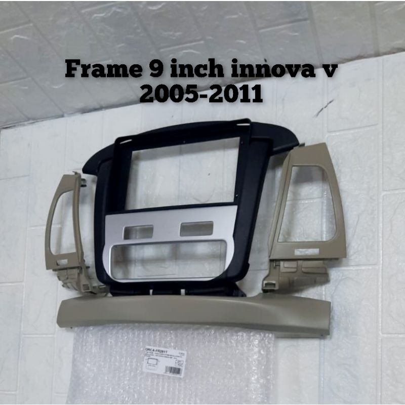 frame head unit android 9inch innova v 2005-2011 ac digital panjang