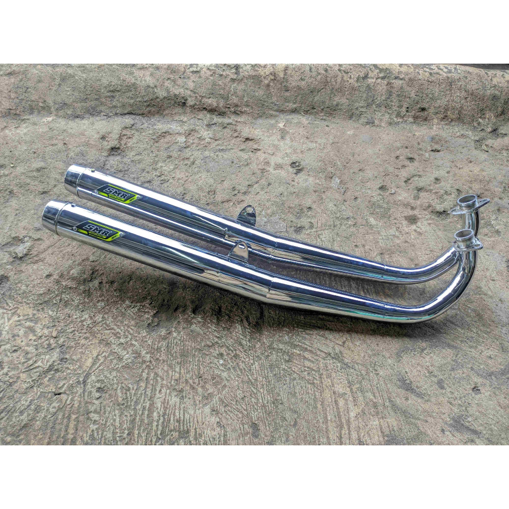 Knalpot SMR RX King Standar Racing Full Chrome Crom