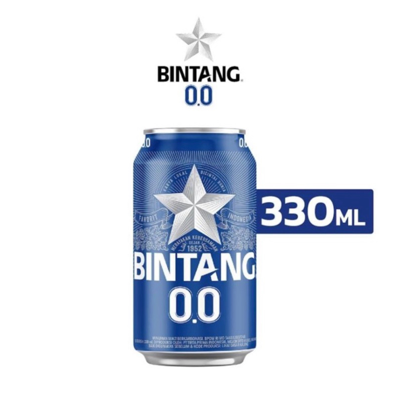 

Bintang Minuman Soda Zero 330mL