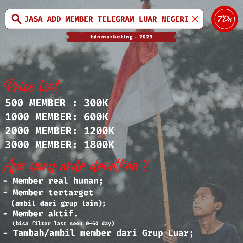 Jasa Culik/Tambah Member Telegram KHUSUS MEMBER LUAR NEGERI