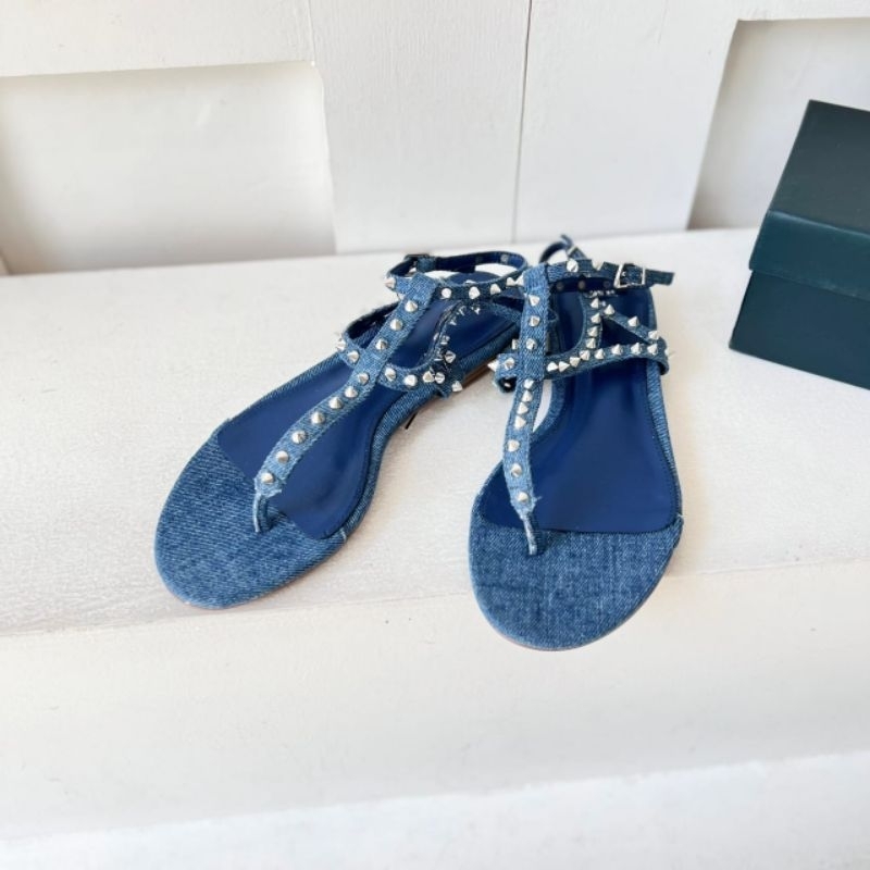 PROMO SALE Sandal flat zara biru denim