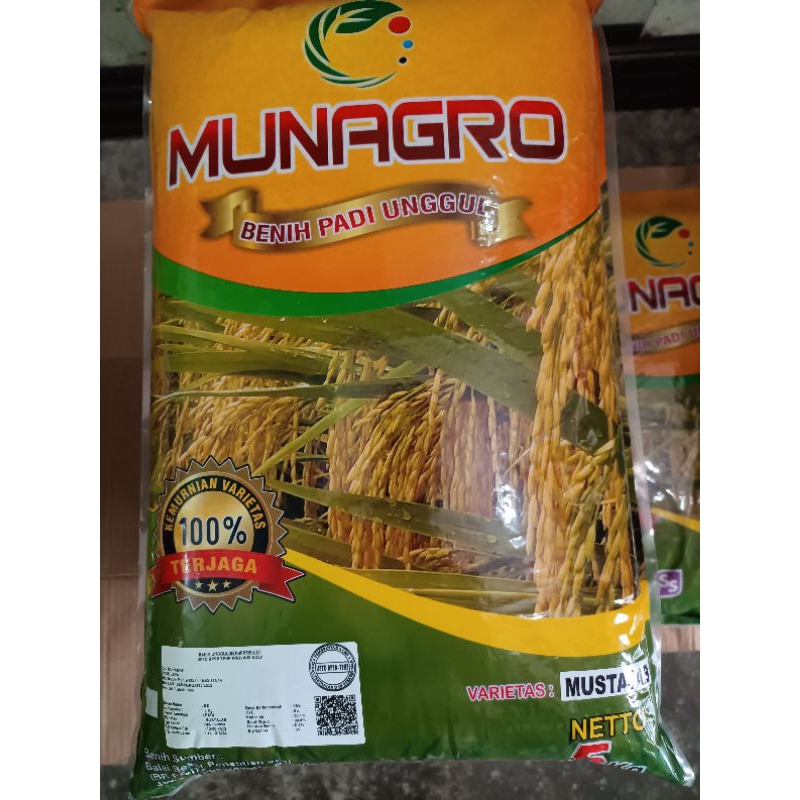 Benih Padi Mustajab Label Putih Munagro 5 Kg