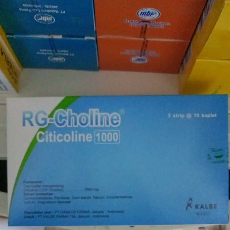 RG CHOLINE 1000MG PER BOX ISI 30 TABLET