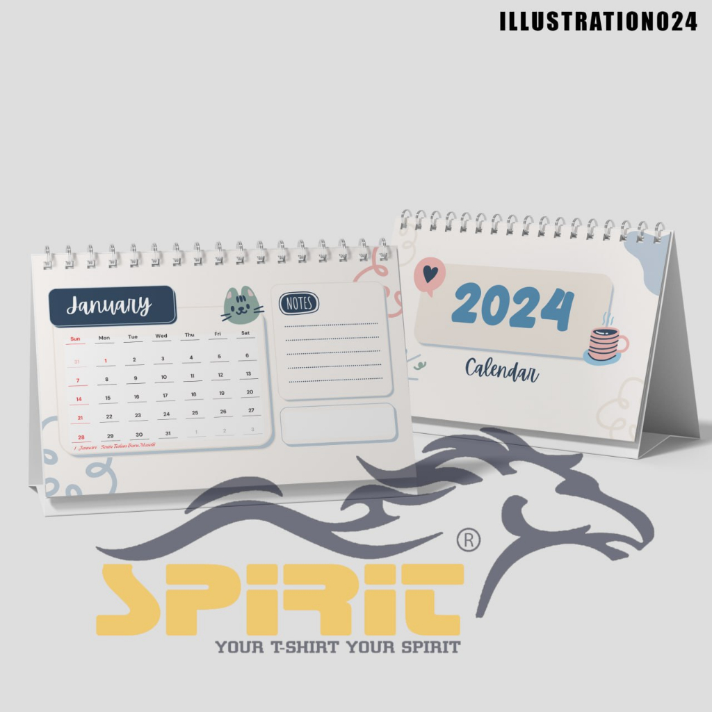 

Kalender Meja 2024 Duduk ILLUSTRATION Lucu Keren Terbaru Paling Murah High Quality
