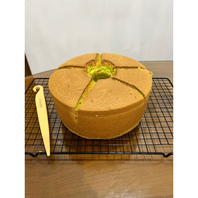 

Chiffon Pandan dari endapan pandan asli sponge cake