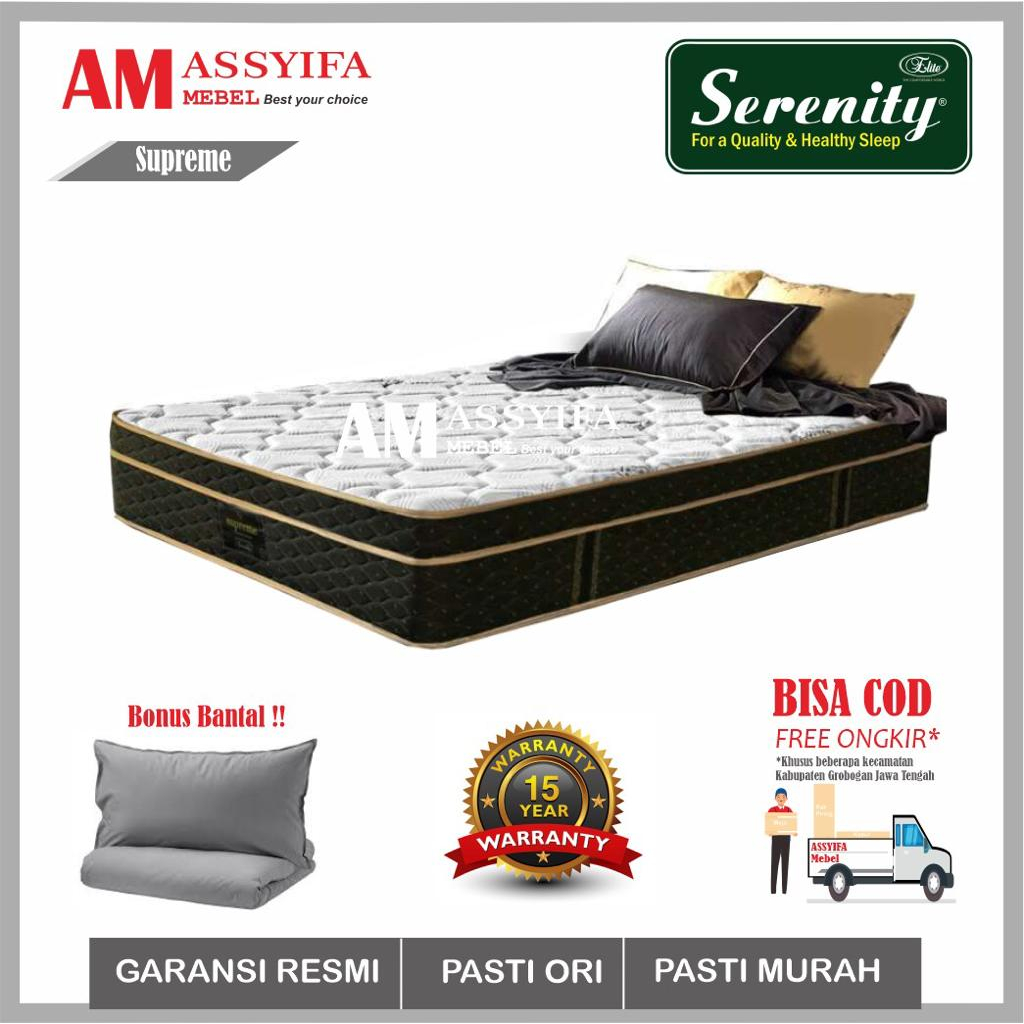 SPRINGBED SERENITY SUPREME PLUSHTOP UK 140x200 HARGA TERMURAH DAN BERGARANSI RESMI