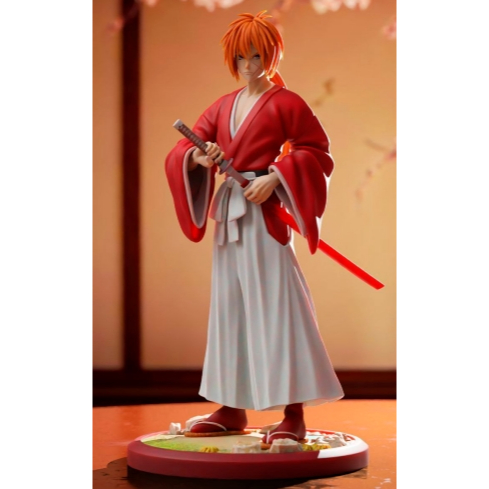 Miniature Figure Kenshin Himura Samurai X 1/64 HO diorama for diecast
