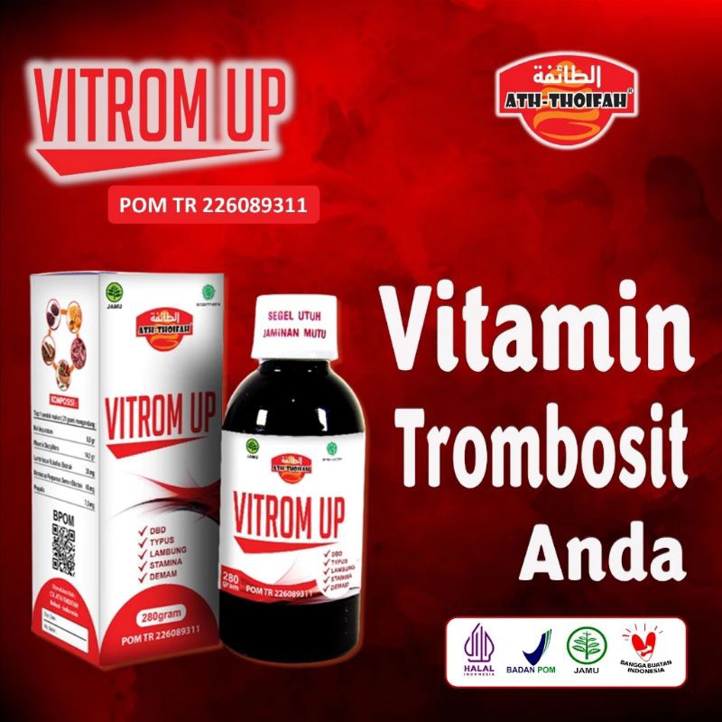 

Madu Vitrom Up Trombosster Typus & Trombosit Ath Thoifah 280g