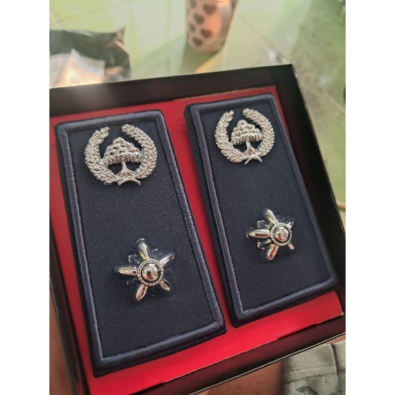 pangkat lurah dasar kain biru