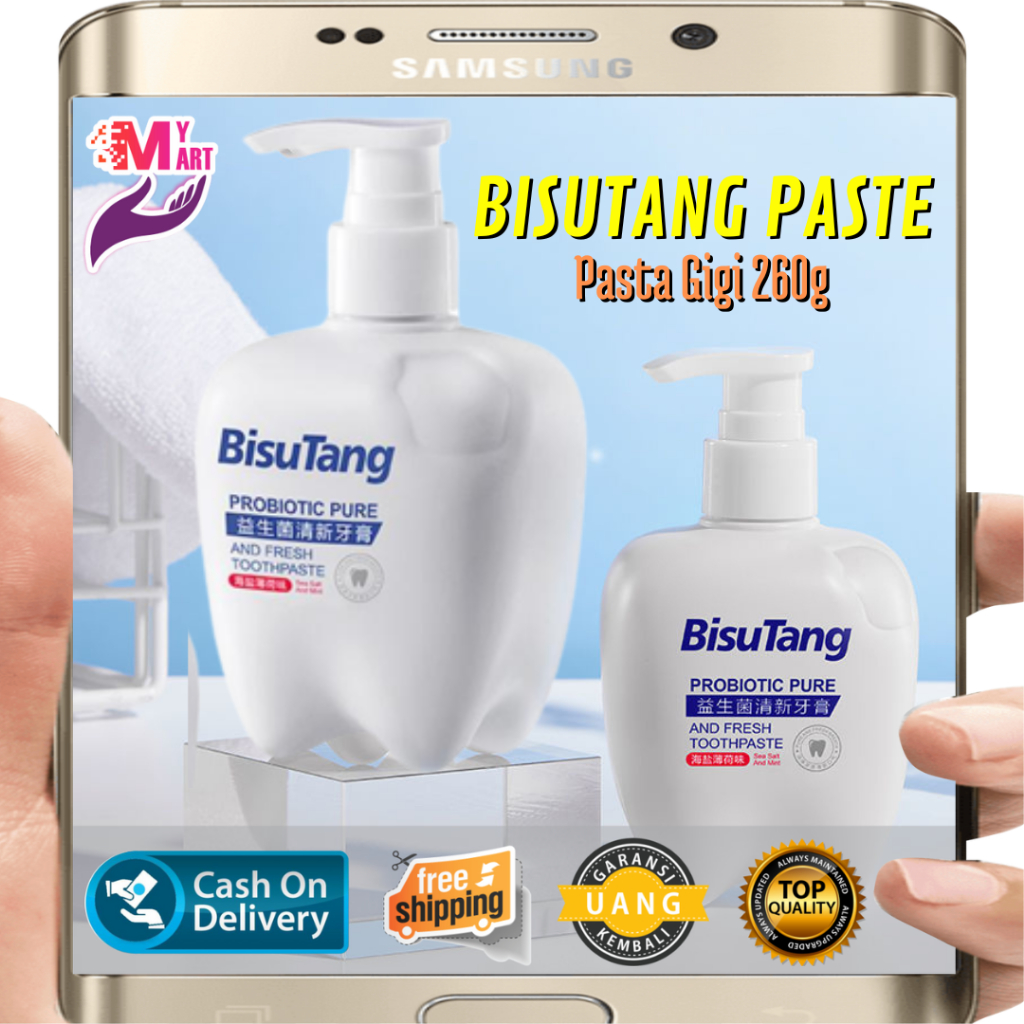 BISUTANG Pasta Gigi Pemutih Gigi 260g - BISUTANG Odol Gigi Pembersih Noda Karang Gigi 260g