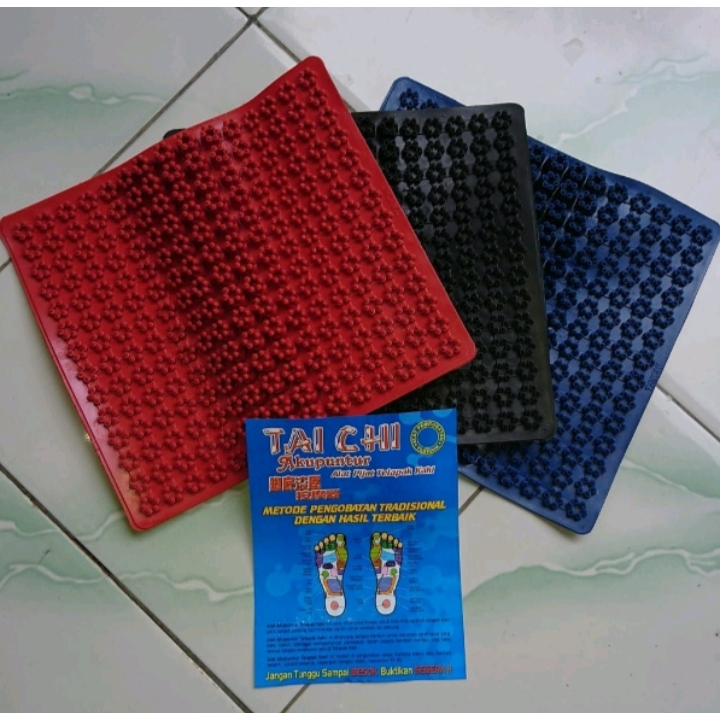 Taichi Karpet Alat Pijat Refleksi Telapak Kaki Karet Foot Massage Matras Repleksi Gelombang Alas Pij