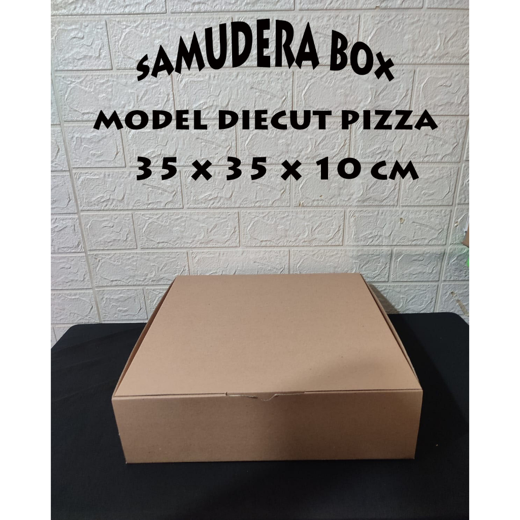 

kardus karton uk 35x35x10 cm model diecut pizza untuk souvenir