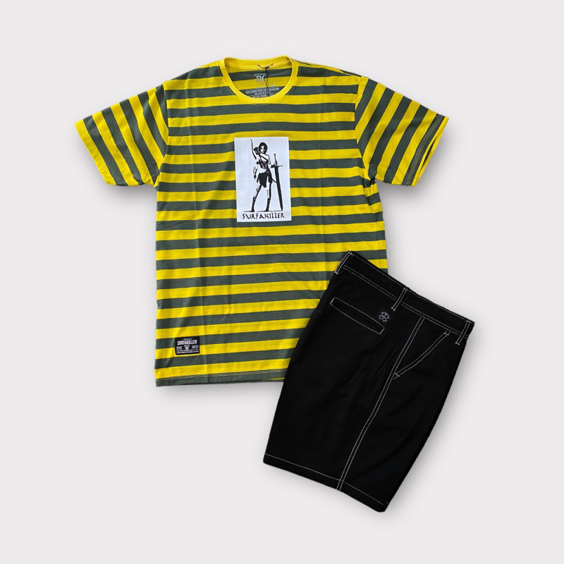 Surfakiller Kaos Strips & Shortpant