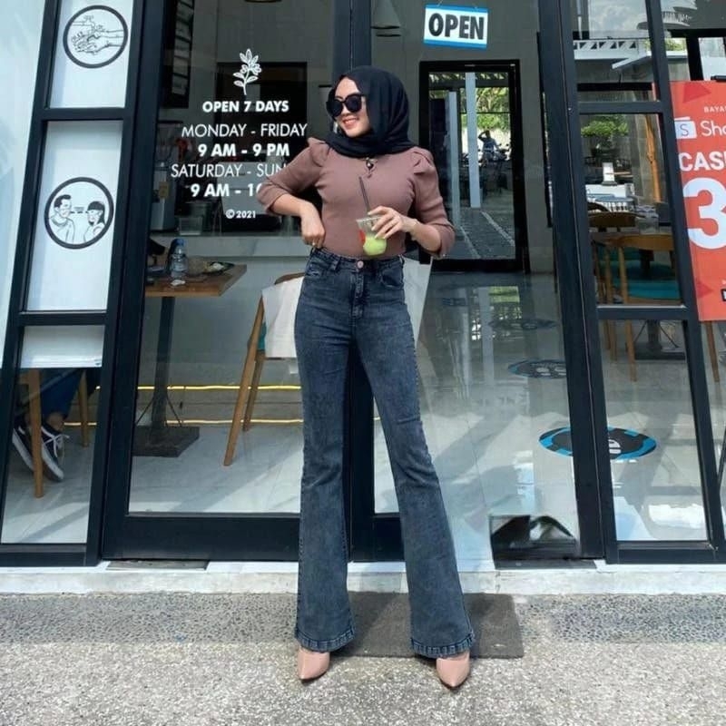 Cutbray Jeans Snow black