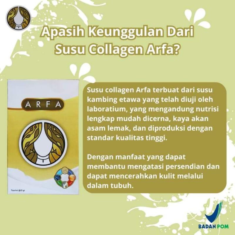 

SUSU KAMBING ETAWA PLUS COLLAGEN ARFA BPOM