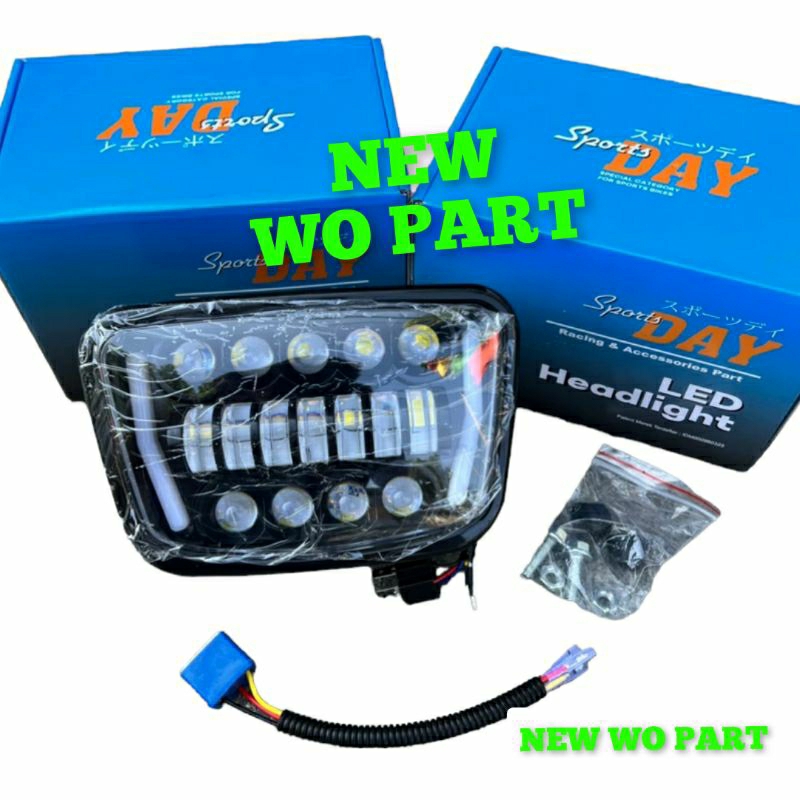 Headlamp lampu Daymaker  LED Headlight  Lampu depan RX KING GL pro gl 100 rx king oval PNP pnp tingg