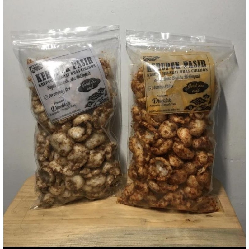 

Krupuk Pasir bumbu Serundeng Khas Cirebon Terenak