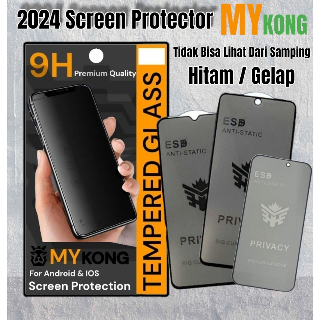 Tempered MY KONG Anti SPY BLACK OPPO A98 A79 A38 A58 NFC A78 5G/4G A17 A16 A16E A16K A6 A6T Pro A6X 