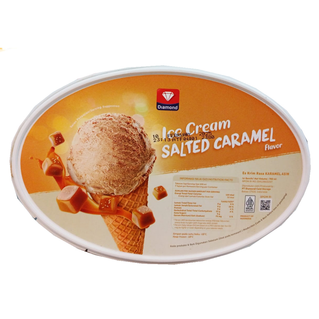 

DIAMOND ICE CREAM SALTED CARAMEL FLAVOR 700ml