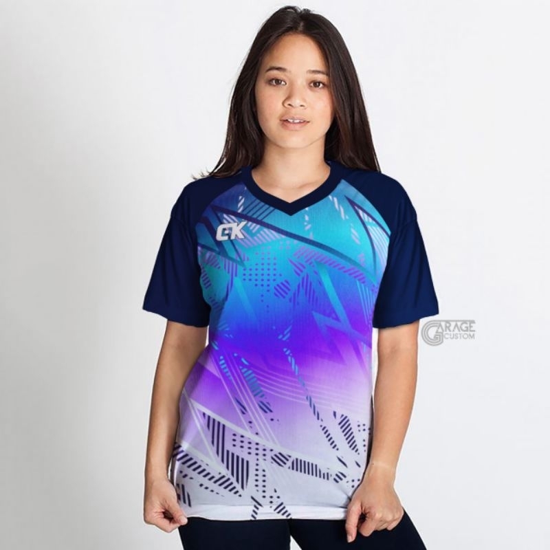 JERSEY PRINTING WANITA VOLLY BADMINTON READY UKURAN M L XL XXL JERSEY VOLLY BADMINTON TERBARU