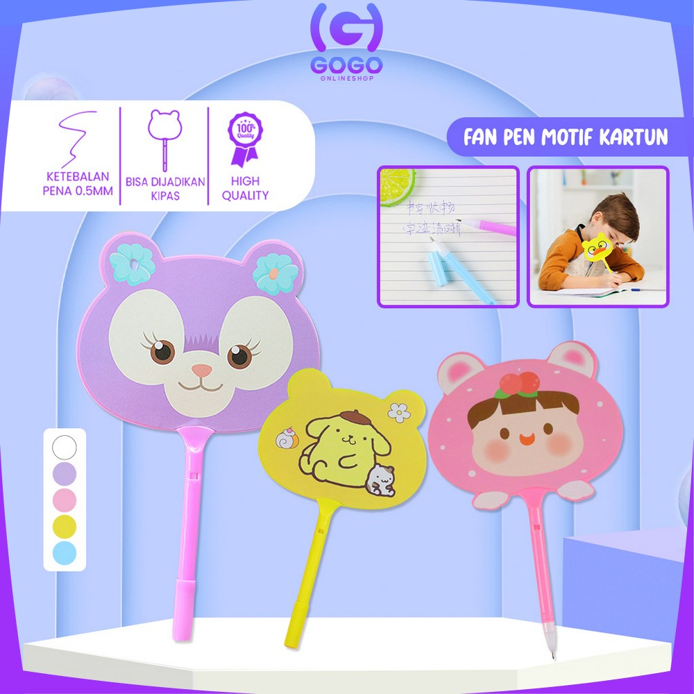 

GOGO-A67 Pulpen Kipas Karakter Animal Lucu Ballpoint / Pena Alat Tulis Kantor dan Sekolah / Fan Pen Motif Kartun / Pulpen Pena Kipas Souvenir