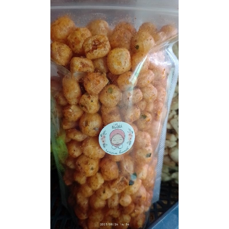 

cimol kering pedas daun jeruk