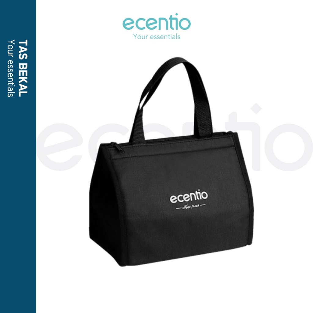 [Hanya Tas] ecentio Tas Bekal tempat makan tas bekal lunch bag anak Lunch Cooler Bag Tas Tote Alumun
