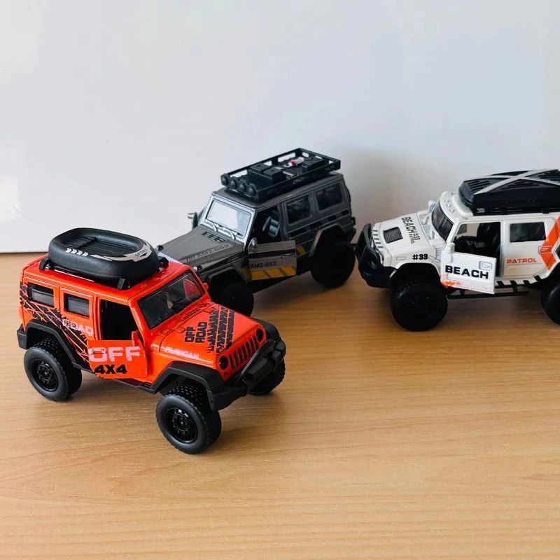 Mobil Mainan Diecast miniatur Rubicon Modif Pullback