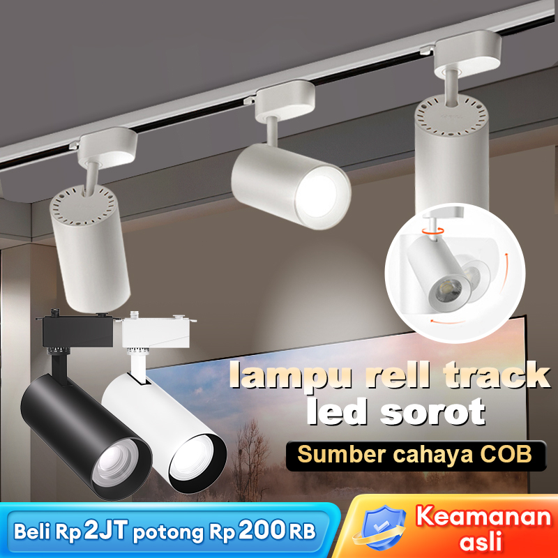 LAMPU RELL TRACK HEMAT ENERGI LAMPU SOROT LAMPU SOROT LED 20W 50W LAMPU TEMBAK RUMAH LAMPU SOROT COB