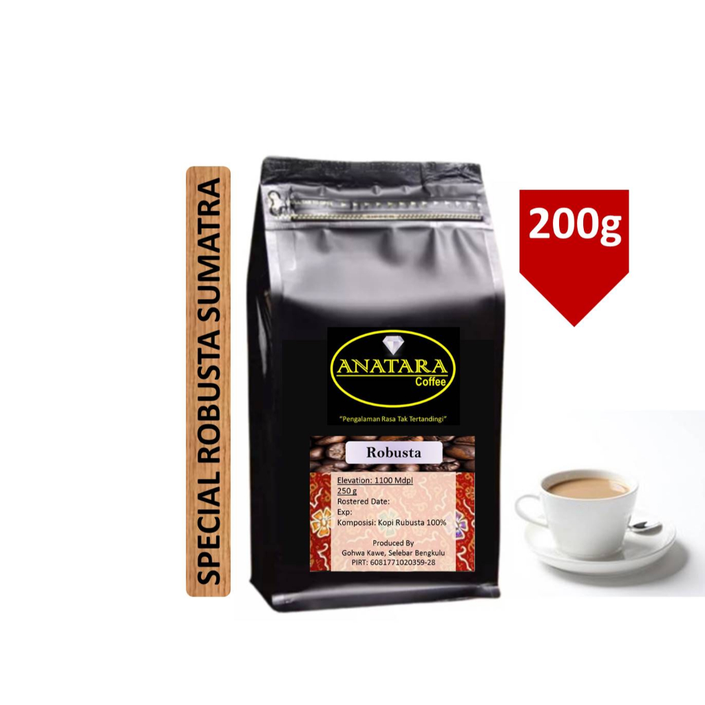 

ANATARA COFFEE 200g Robusta Dataran Tinggi Bengko Curup & Kepahiang Premium