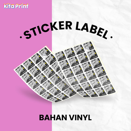 

Cetak Stiker Vinyl A3+ Proses Kilat Print n Cut Label Kemasan Stiker Tahan Air 1 Hari Jadi
