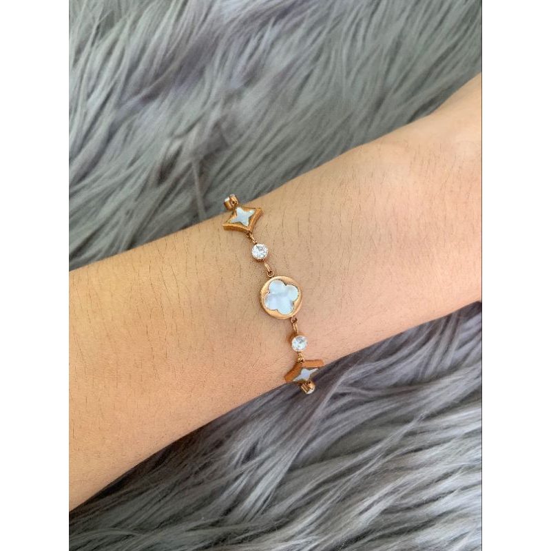 Gelang wanita Titanium Anti karat Anti hitam -Elegant mewah