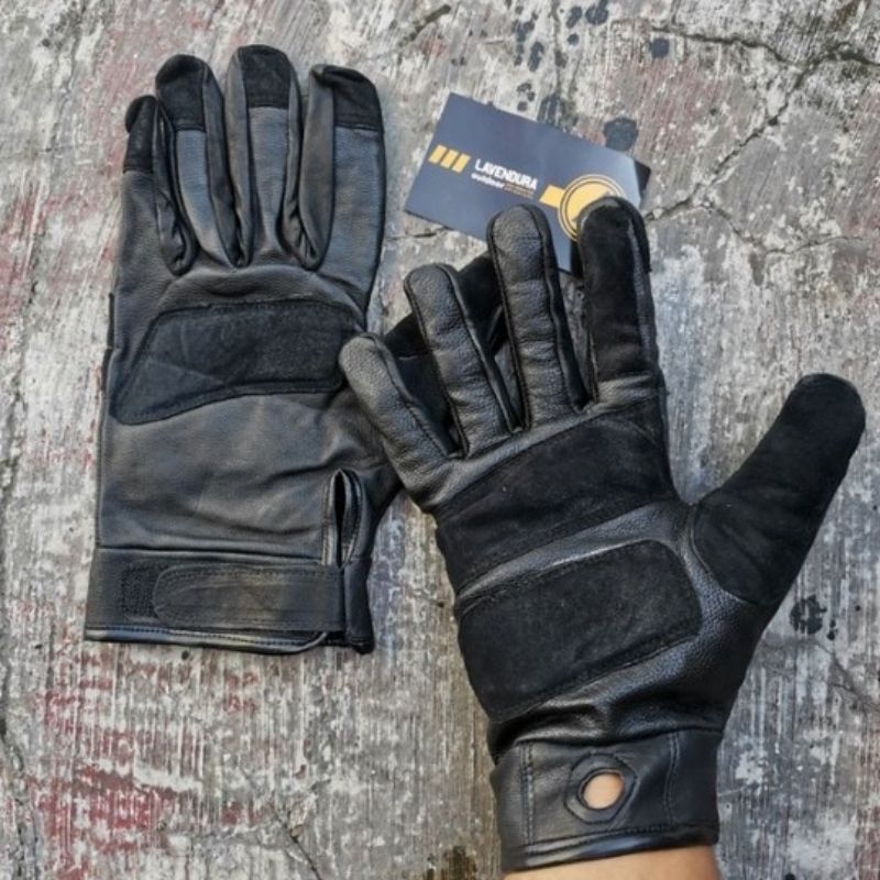 Sarung tangan Kulit Jatah TNI Original Awet safety Riding Original Outdoor
