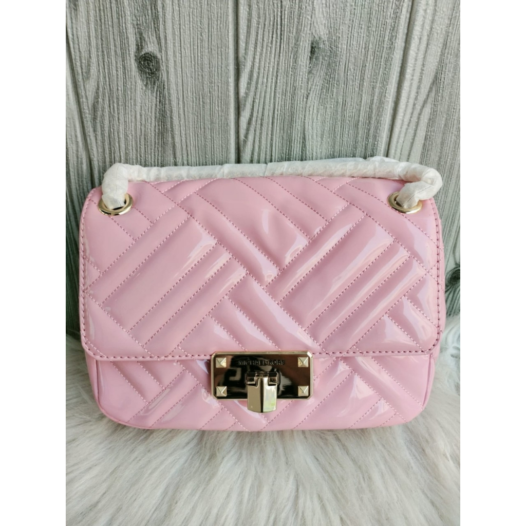 Tas branded Peyton Medium Flap Shoulder Bag Crossbody Carnation Pink