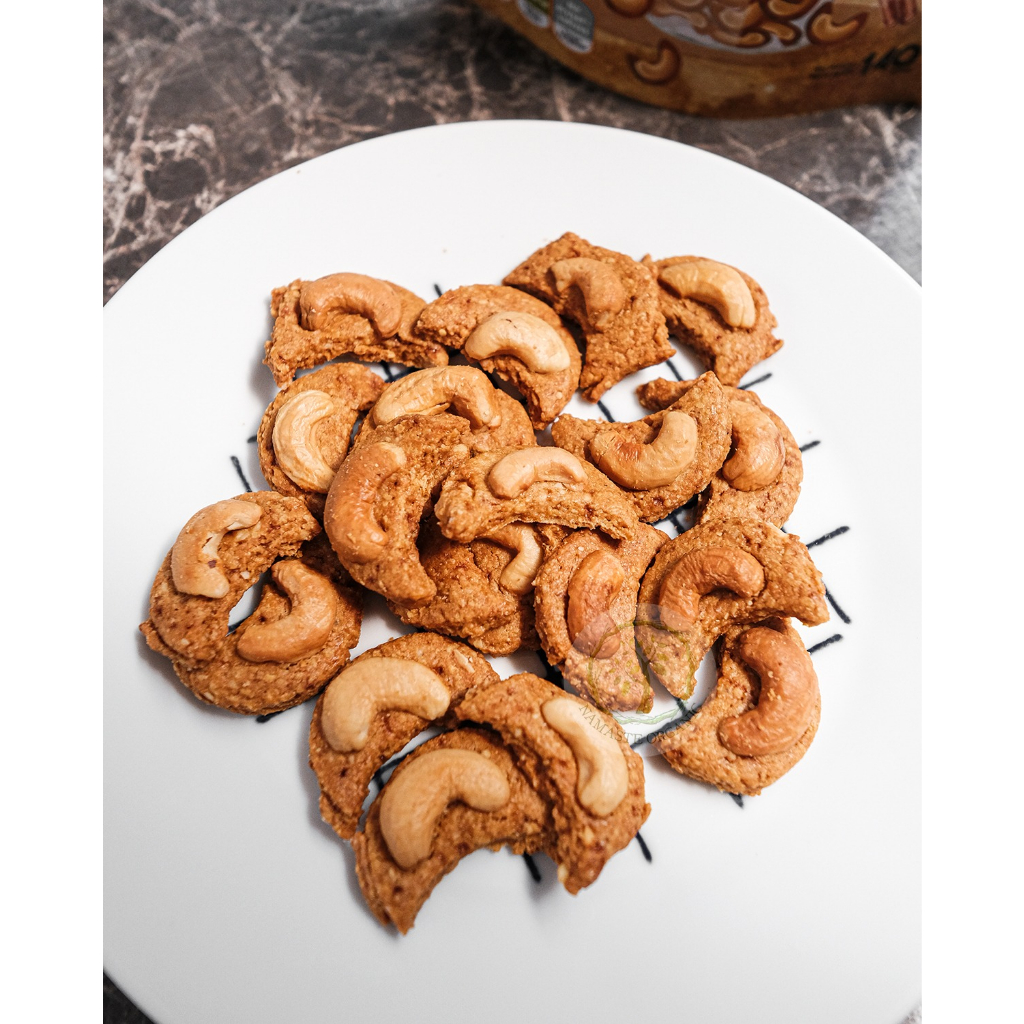 

pink GLUTEN FREE PITMOPEN CASHEW COOKIES - KUE KACANG MEDE 140GR