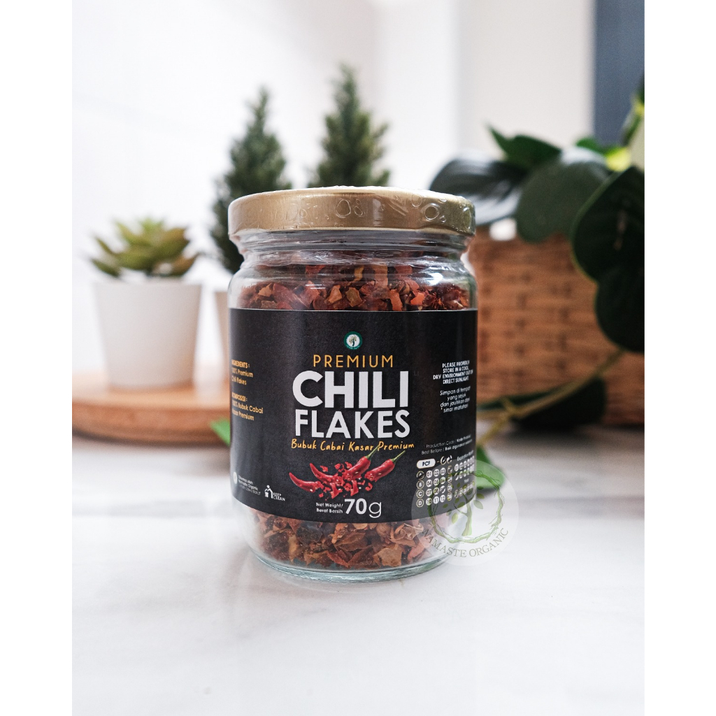 

HG Premium Chili Flakes - Bubuk Cabai Kasar Premium 70Gr